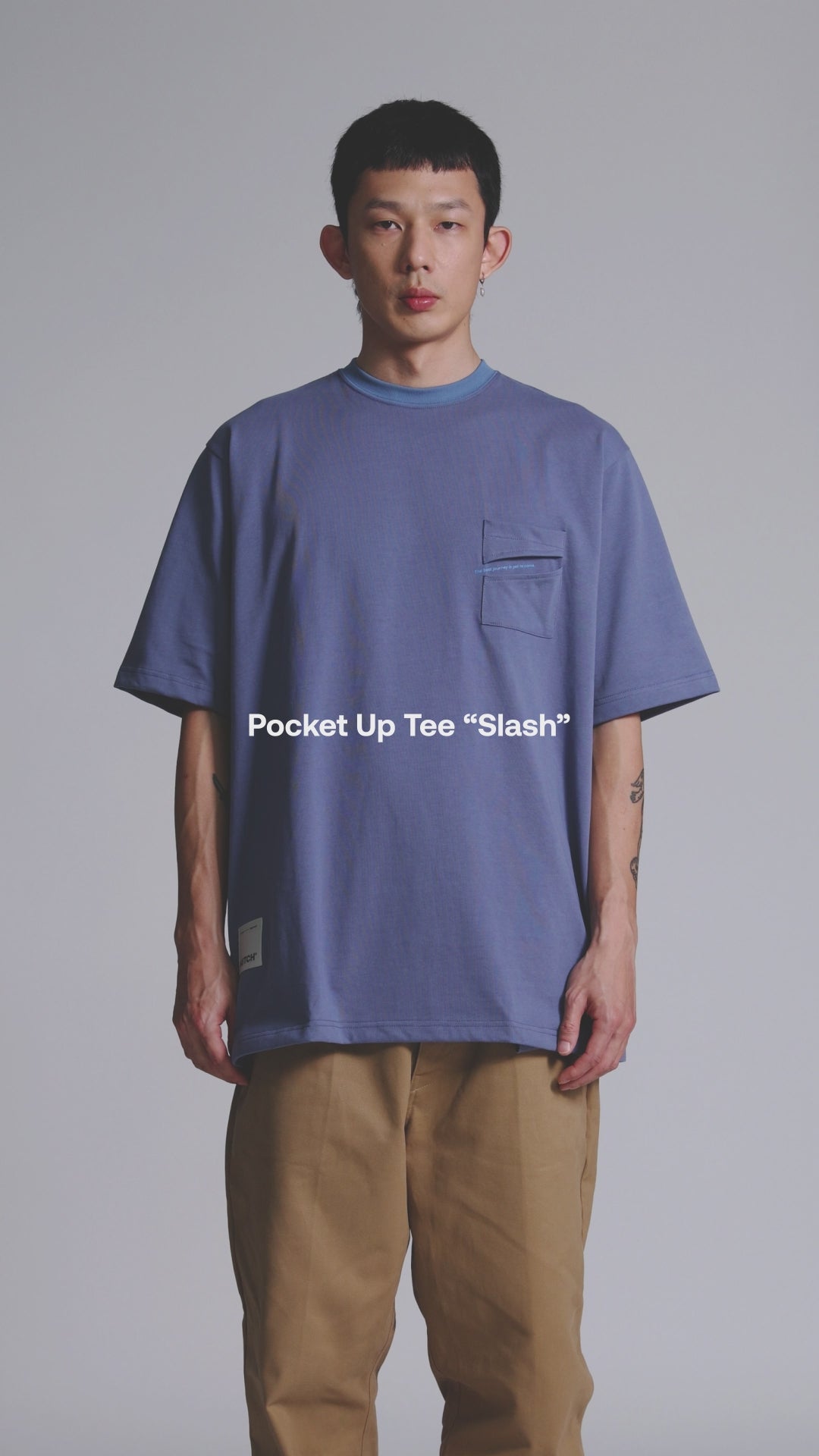 Pocket Up Tee “Slash”