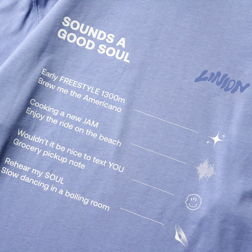 LINION x HUTCH L/S Tee "Sounds a good soul"
