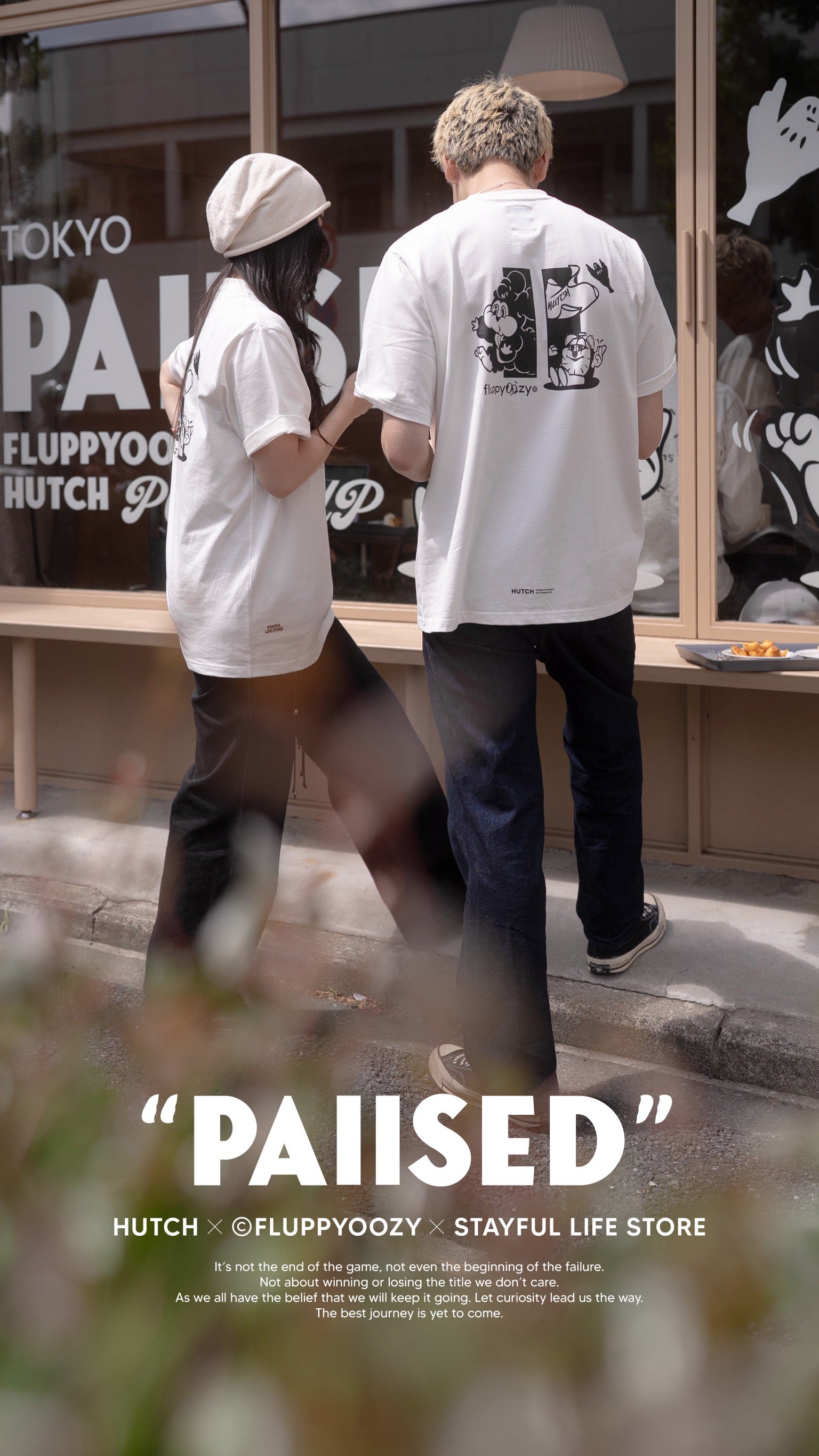 HUTCH x STAYFUL x FLUPPYOOZY Tee "PAUSED"